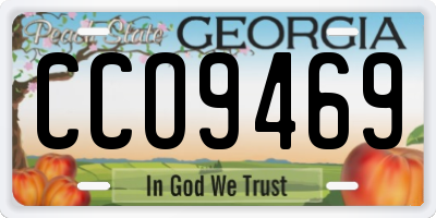 GA license plate CCO9469