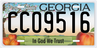 GA license plate CCO9516