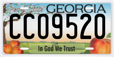 GA license plate CCO9520