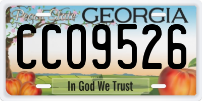 GA license plate CCO9526
