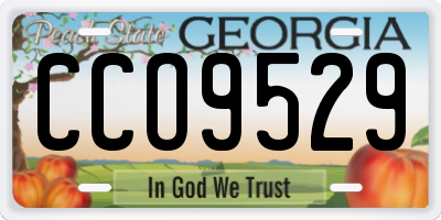 GA license plate CCO9529