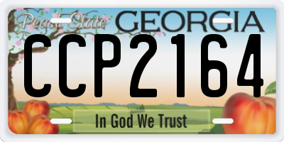 GA license plate CCP2164