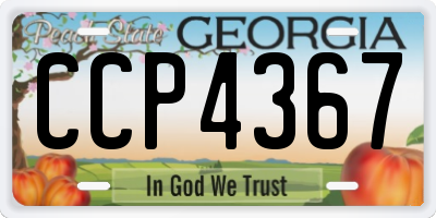 GA license plate CCP4367