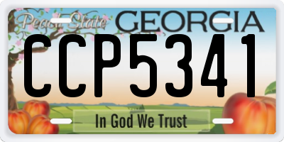 GA license plate CCP5341