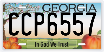 GA license plate CCP6557