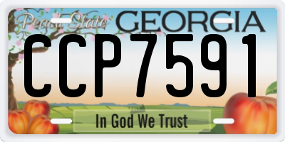 GA license plate CCP7591