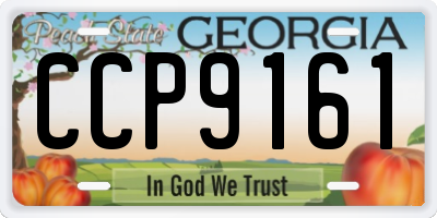 GA license plate CCP9161