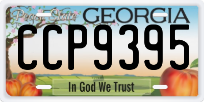 GA license plate CCP9395