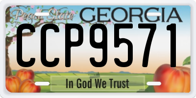 GA license plate CCP9571