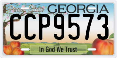 GA license plate CCP9573