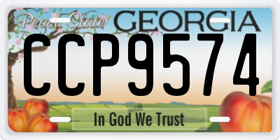 GA license plate CCP9574