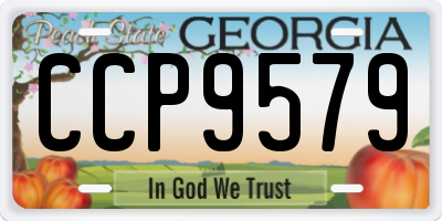 GA license plate CCP9579