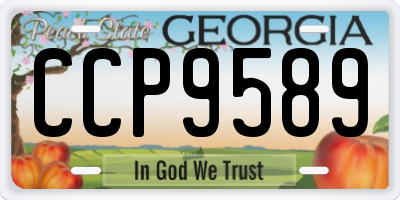 GA license plate CCP9589