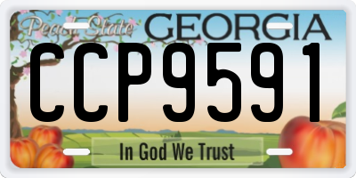 GA license plate CCP9591