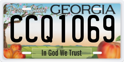 GA license plate CCQ1069