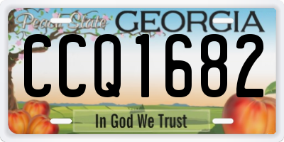 GA license plate CCQ1682