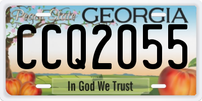 GA license plate CCQ2055