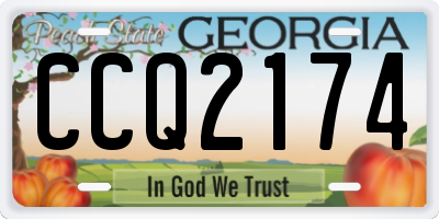 GA license plate CCQ2174