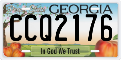 GA license plate CCQ2176