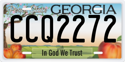 GA license plate CCQ2272