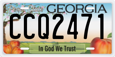 GA license plate CCQ2471