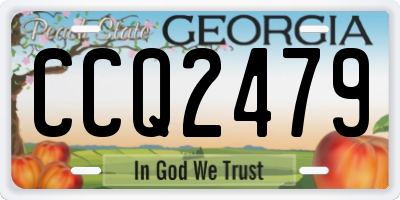 GA license plate CCQ2479