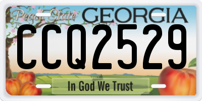 GA license plate CCQ2529