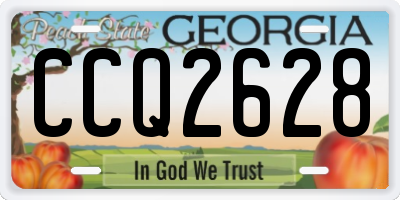 GA license plate CCQ2628