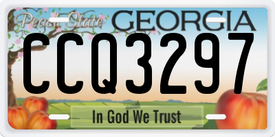 GA license plate CCQ3297