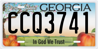 GA license plate CCQ3741
