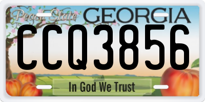 GA license plate CCQ3856
