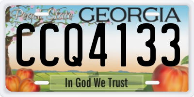 GA license plate CCQ4133