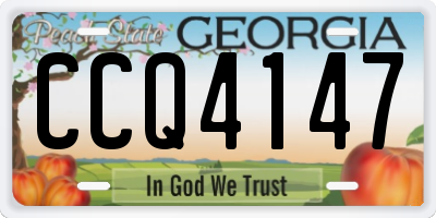 GA license plate CCQ4147