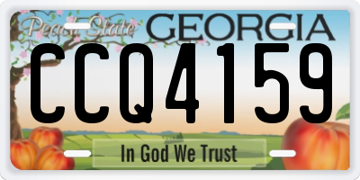 GA license plate CCQ4159