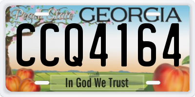 GA license plate CCQ4164