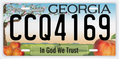 GA license plate CCQ4169