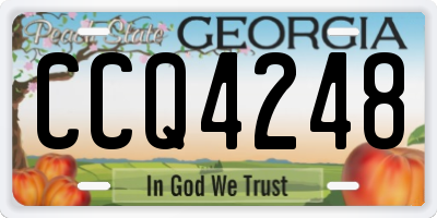 GA license plate CCQ4248