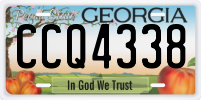 GA license plate CCQ4338