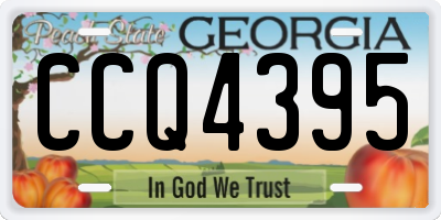 GA license plate CCQ4395