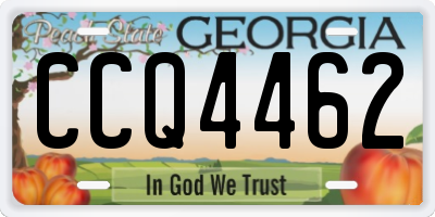 GA license plate CCQ4462