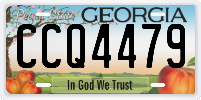 GA license plate CCQ4479