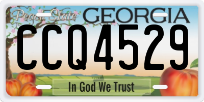 GA license plate CCQ4529