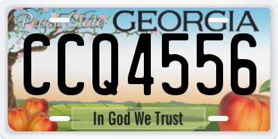 GA license plate CCQ4556