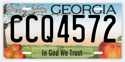 GA license plate CCQ4572
