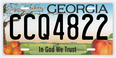 GA license plate CCQ4822