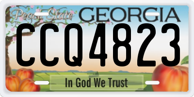GA license plate CCQ4823