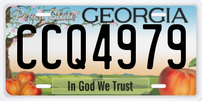 GA license plate CCQ4979