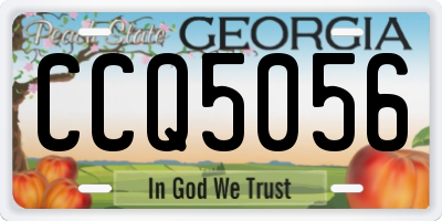 GA license plate CCQ5056