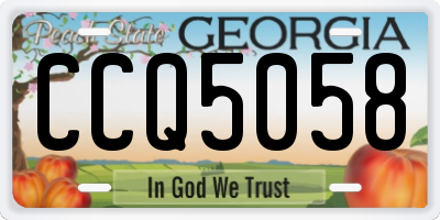 GA license plate CCQ5058