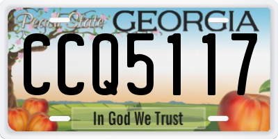 GA license plate CCQ5117